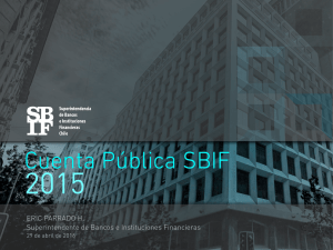 Cuenta Pública SBIF - 2015
