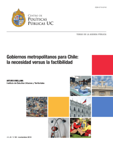 Serie Nº 63: Gobiernos Metropolitanos para Chile: la necesidad