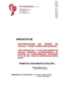 Proyecto Electrificación Silves Seso 2015