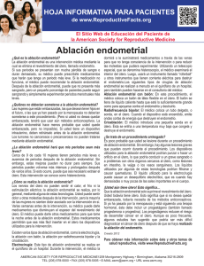 Ablación endometrial