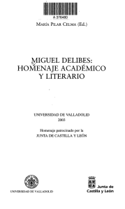 miguel delibes: homenaje académico y literario