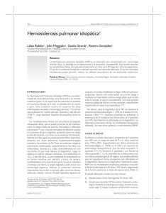 Hemosiderosis pulmonar idiopática*