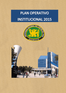 plan operativo institucional 2015 - Universidad Nacional del Centro