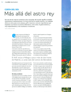 Más allá del astro rey - Turismo y Planificación Costa del Sol