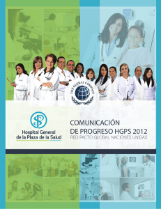 comunicación de progreso hgps 2012