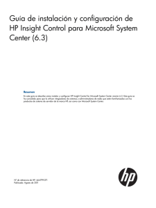 Guía de instalación y configuración de HP Insight Control para