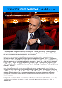 Biografía Josep Carreras - Fundación Josep Carreras