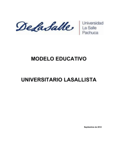 Proyecto Educativo Universitario Lasallista