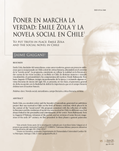 Poner en marcha la verdad: Emile Zola y la novela social en Chile1
