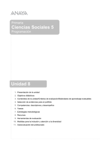 Ciencias Sociales 5 Unidad 8