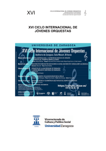 xvi ciclo internacional de j&oacute;venes orquestas