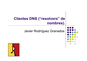 Clientes DNS (“resolvers” de nombres).