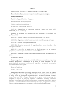 operaciones en transporte marítimo y pesca en litoral