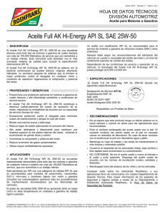 Aceite Full AK Hi-Energy API SL SAE 25W-50