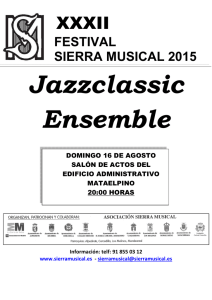 FESTIVAL SIERRA MUSICAL 2015