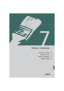7.2 Adhesivos / Colas 7. PINTURAS / ADHESIVOS