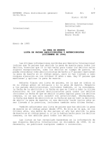 1 EXTERNO (Para distribución general) Índice AI: ACT 50/01/95/s