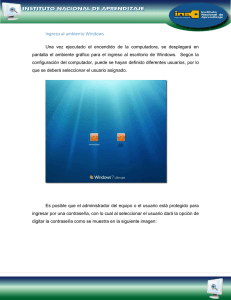 Ingreso al ambiente Windows