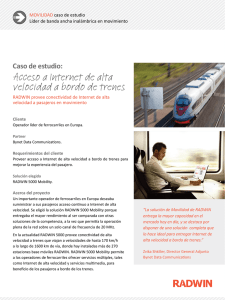 Acceso a Internet de alta velocidad a bordo de trenes