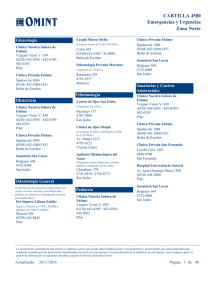 Zona Norte CARTILLA 4500 Emergencias y Urgencias