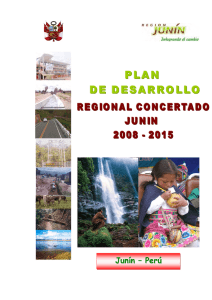 Plan de Desarrollo Concertado de la Región de Junín (2008