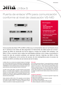 L3 Box S Puerta de enlace VPN para comunicación