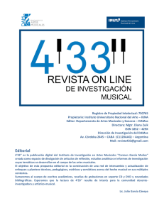 Editorial - ArtesMusicales
