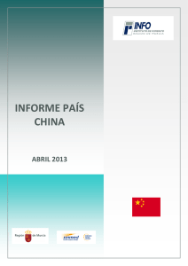 informe país china - Instituto de Fomento de la Región de Murcia