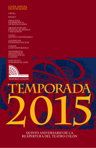 Temporada 2015 - Habitués del Teatro Colón