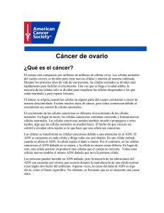 Cáncer de ovario - Sociedad Venezolana de Oncología