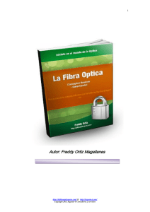 Autor: Freddy Ortiz Magallanes - los cables de fibra optica | Cursos