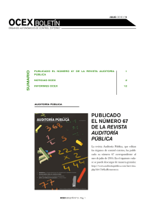 Boletín OCEX Nº9 - JUNIO 2016 - Cámara de Cuentas de Andalucía