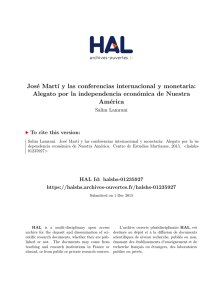 José Martí y las conferencia... - Hal-SHS