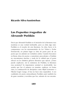 Las Pequeñas tragedias de Alexandr Pushkin