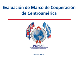Evaluación de Marco de Cooperación de Centroamérica
