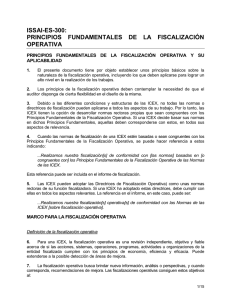ISSAI-ES-300: PRINCIPIOS FUNDAMENTALES DE LA