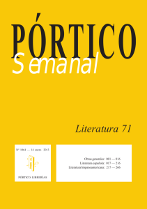 Portico Semanal 1064 Literatura 71