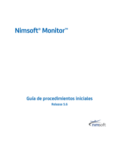 Guía de procedimientos iniciales de Nimsoft Monitor