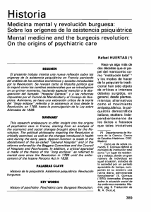 Medicina mental y revolución burguesa: Sobre los orígenes