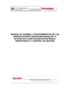 MANUAL DE NORMAS Y PROCEDIMIENTOS DE - intranet