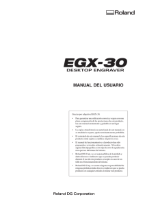 EGX-30, Manual del usuario