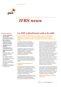 IFRS news – Julio / Agosto 2014