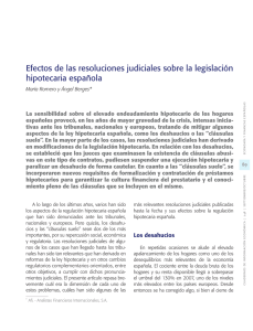 Efectos de las resoluciones judiciales sobre la legislación
