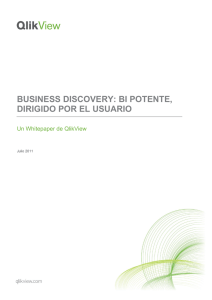 business discovery: bi potente, dirigido por el usuario
