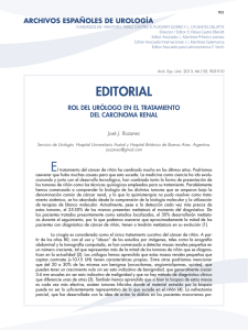 editorial - Archivos Españoles de Urología