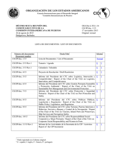 XVI Reunión del Comité Ejecutivo de la Comision Interamericana de