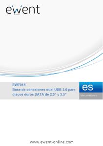 EW7015 Base de conexiones dual USB 3.0 para discos duros SATA