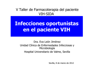 Infecciones oportunistas en el paciente VIH