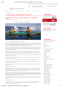 Chile Es Tuyo: Expedición internacional de kayak en la
