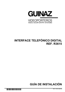 g503180* interface telefónico digital ref. r3615 guía de